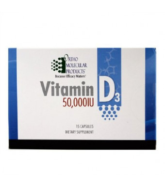Ortho Molecular Products Vitamin D3 50000IU 15 capsules