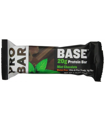 Probar Base Protein Bar, Mint Chocolate, 2.46 Ounce (Pack of 12)
