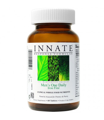 Innate Response - Men's One Daily Iron Free 60 Tablets - Foundational multivitamin formula for men in a convenient one tablet daily formula