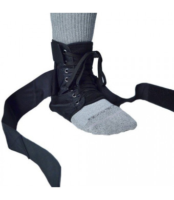 BraceAbility Pediatric Lace-Up Ankle Support for Kids