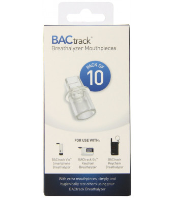 BACtrack Keychain Breathalyzer Mouthpieces (Pack of 10)