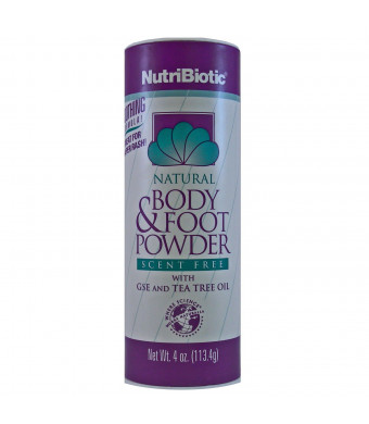 Nutribiotic Body and Foot Powder, Unscented, 4 Ounce