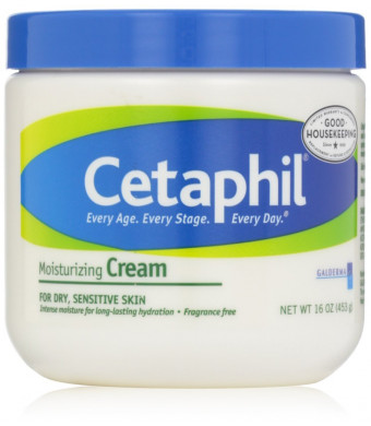 Cetaphil Moisturizing Cream, Fragrance Free, 16 Ounce (Pack of 2)