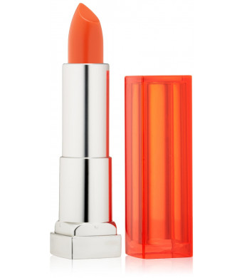 Maybelline New York Color Sensational Vivids Lipcolor, Electric Orange, 0.15 Ounce