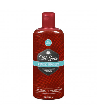 Old Spice Pure Sport 2in1 Shampoo And Conditioner 12 Fl Oz, 12.000-Fluid Ounce