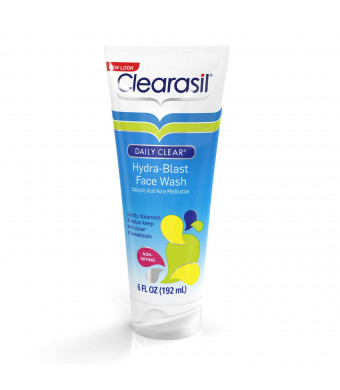 Clearasil Clearasil Daily Clear Acne Face Wash and Hydra-blast Oil-Free Face Wash, 6.5 Oz.
