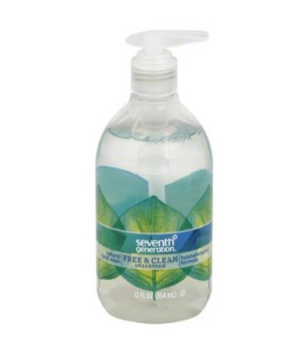 Seventh Generation Hand Wash, Free and Clear, 12 Ounce