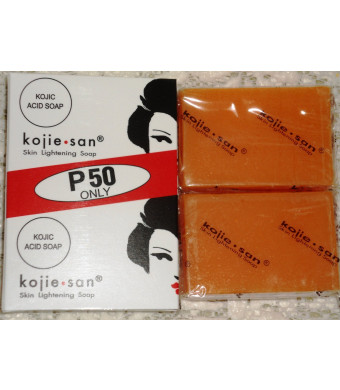 Kojie San Skin Lightening Kojic Acid Soap 2 Bars - 65 gm - NEW!!