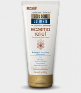 Gold Bond Ultimate Eczema Relief Skin Protectant Cream, 2% Colloidal Oatmeal, (8 oz tube)