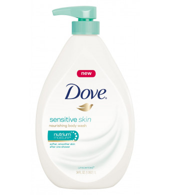 Dove Body Wash, Sensitive Skin Pump 34 ounce