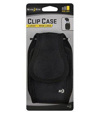 Nite Ize Clip Case Cargo Wide Load for Smartphones - Retail Packaging - Black
