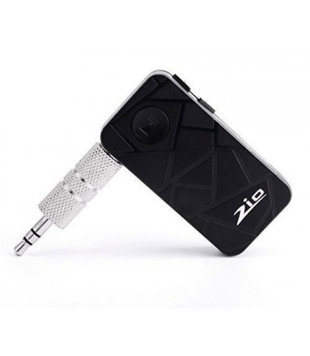 Zio Mini Wireless Bluetooth 4.1 Stereo Audio Music Receiver with Adapter and Audio Cable for iPhone 6