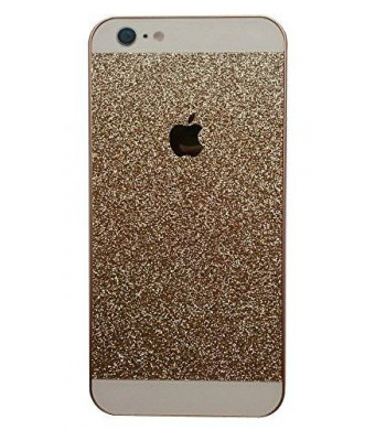 5C Case, I'EXCEL Luxury Beauty Hybrid Hard PC Shiny Bling Glitter Sparkle with Crystal Rhinestone Cover Case for iphone 5C (Gold)