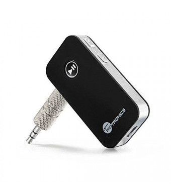 TaoTronics Bluetooth Receiver/Car Kit - Adapter 3.5mm Stereo Output (Bluetooth 5.0, A2DP, Built-in Microphone) for Home Audio Music Streaming Sound System