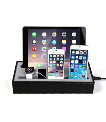 Konsait [4 in 1] Apple Watch Stand and Iphone iPad Charging Station Multiple