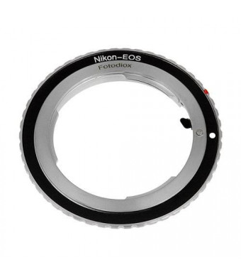 Fotodiox Lens Mount Adapter, Nikon F Lens to Canon EOS EF, EF-S Mount Camera such as EOS 7D, 5D, 60D and Rebel T3