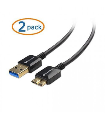 Cable Matters 2 Pack USB 3.0 Data and Charging Cable for Samsung Galaxy S5, Galaxy Note 3, and Note Pro 12.2 - 5 Feet