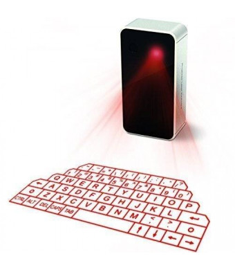 AGS Wireless Laser Projection Bluetooth Virtual Keyboard for Iphone, Ipad, Smartphone and Tablets
