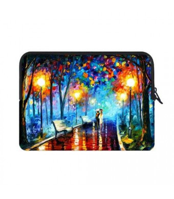 Art No.8 Vincent Van Gogh Water Resistant Neoprene Laptop Sleeve15.4 15.6 Inch Notebook Computer Bag Case Cover(Twin Sides)
