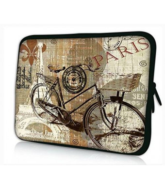 iColor Universal Retro Bicycle 9.7" 10" 10.1" 10.2" Laptop Tablet PC Sleeve Case Bag Pouch Cover Protector For 9.7