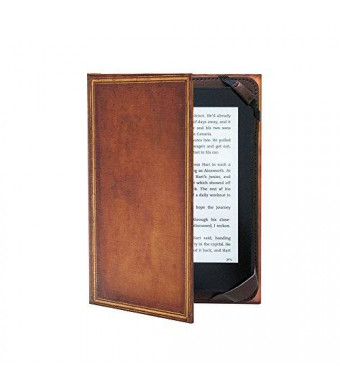 KleverCase Book Cover Case for ALL 6" Amazon kindle ereader including 2015 Paperwhite, Voyage and Touch Screen - My Book Vintage Hardback