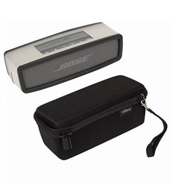 YaPear Hard Case Travel Bag + Soft Cover for Bose Soundlink Mini Bluetooth Portable Wireless Speaker 1 and II (Black+Black)