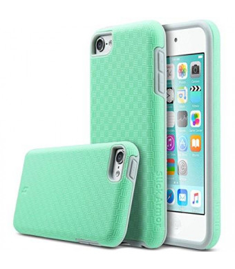 ULAK iPod 6 Case,iPod 5 Case,[ SLICK ARMOR ] Slim-Protection Case for Apple iPod Touch 6 5th Generation (Green)