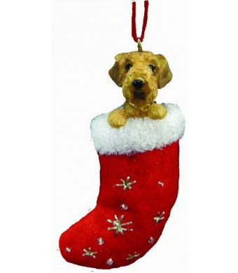 E&S Pets Airedale Terrier Stocking Ornament