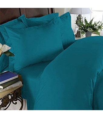 Elegant Comfort 4 Piece 1500 Thread Count Luxury Silky Soft Egyptian Quality Coziest Sheet Set, Queen, Turquoise 