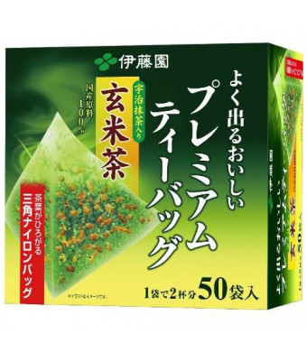 Ito En Itoen Genmaicha (Brown Rice Tea) Matcha Blend Premium Bag 2.3g Pack of 50