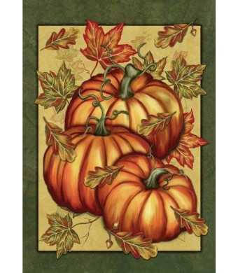 Toland Home Garden Pumpkin Spice 28 x 40-Inch Decorative USA-Produced House Flag