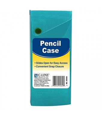C-Line Slider Pencil Case, Poly, 1 Pencil Case, Color May Vary (05600)
