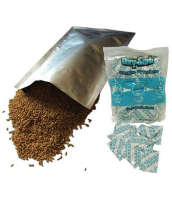 20 - 1 Quart Mylar Bags and Oxygen Absorbers for Dried Food and Long Term Storage by Dry-Packs!