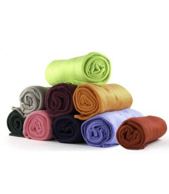 Imperial Home 50 x 60 Ultra Soft Fleece Throw Blanket (Assorted Colors)