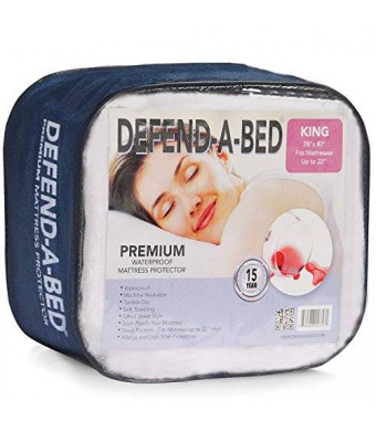 Classic Brands Defend-A-Bed Premium Hypoallergenic Waterproof Mattress Protector, Vinyl Free, Full