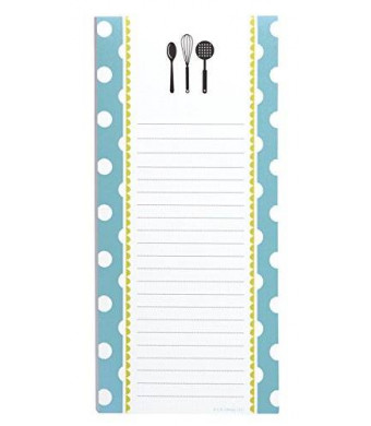 C.R. Gibson CM1-14120 Kitchen Gear Magnetic Shopping List Pad, Multicolor