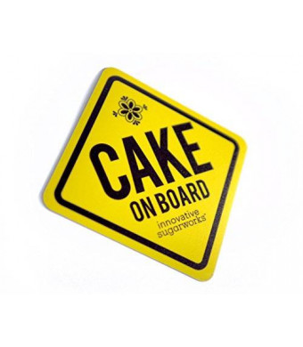 Innovative Sugarworks Cake on Board Car Magnet, Yellow
