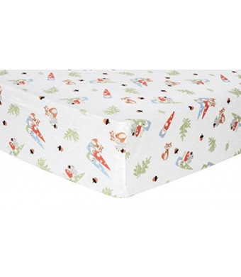 Trend Lab Forest Gnomes Deluxe Flannel Fitted Crib Sheet