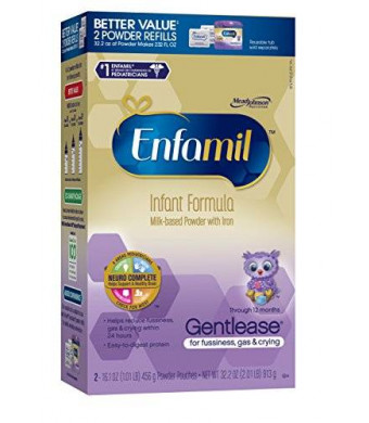 Enfamil Gentlease Baby Formula - 32.2 oz Refill Box