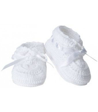 Jefferies Socks Baby Girls' Hand Crochet Bootie