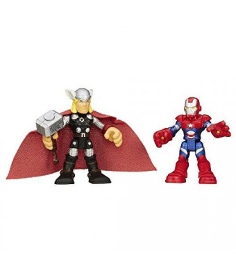 Playskool Heroes Marvel Super Hero Adventures Thor and Iron Patriot Figures