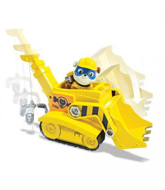 Paw Patrol Super Pup Rubble's Crane, Vehicle and Figure (works with Paw Patroller)
