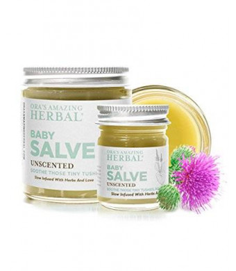 Baby Salve, Natural Diaper Cream, Rash Treatment And Moisture Barrier Skin Protectant And Cleanser (1 oz), Ora's Amazing Herbal