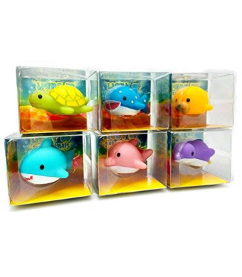 Rittle Sea Animals, Cute Floating Light-up Bath Toys (Set of 6)