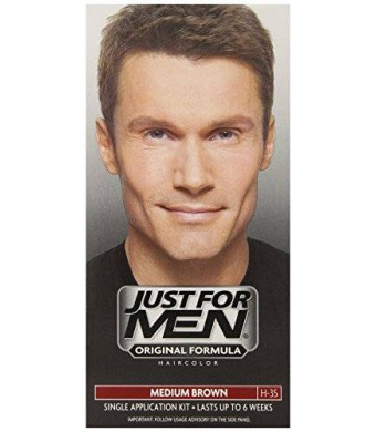 Just for Men Shampoo-In Hair Color, Medium Brown 35, 1 application, 3 Count