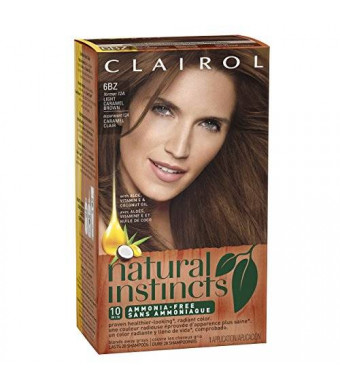 Clairol Natural Instincts Hair Color 6BZ /12A Light Caramel Brown(Pack of 3)