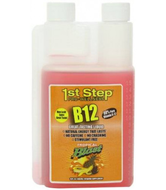 High Performance Fitness, Inc. 1st Step Liquid B-12 Tropical Blast 16-Ounce, 1 Bottle