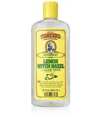Thayer's Thayers Witch Hazel Astringent with Aloe Vera Formula, Lemon, 12 Fluid Ounce