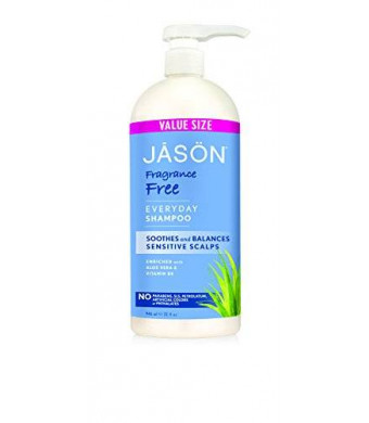 Jason Fragrance Free Shampoo, 32 Fluid Ounce