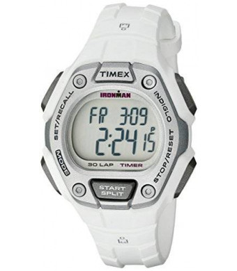 Timex Women's TW5K894009J Ironman Classic 30 Digital Display Quartz White Watch